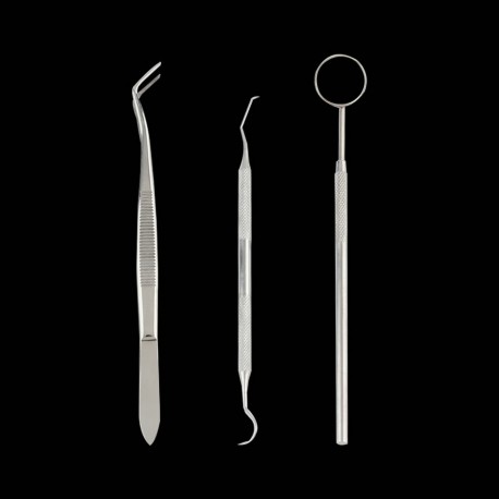 3pcs Dental Examination Kit Probe Set